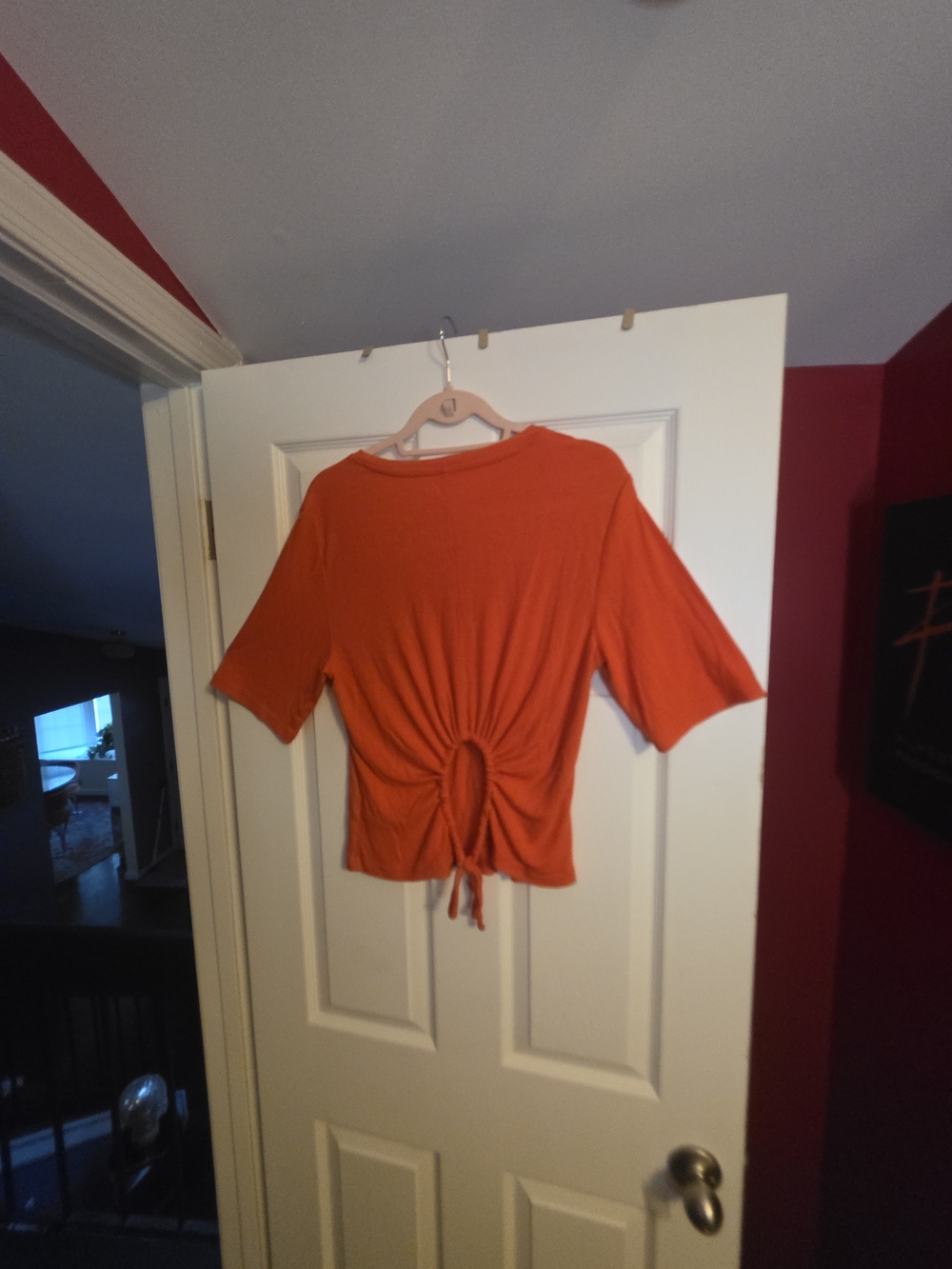 GAP Orange Tie-Back Crop Top - Picture 2 of 3
